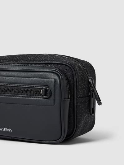 calvin klein kulturtasche herren mit viel facher|CK Calvin Klein Kulturtasche mit Allover.